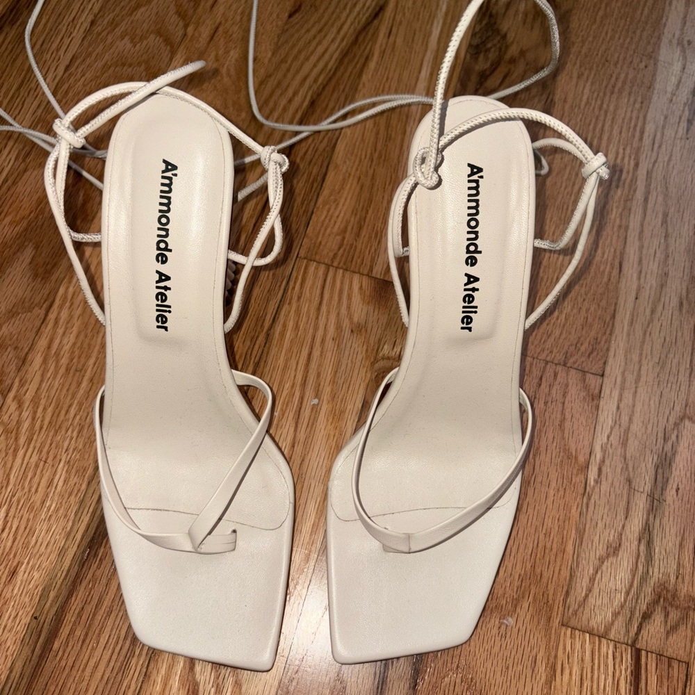 A'mmonde Atelier Anastassia 100 Ankle Tie Heels - Picture 2 of 5